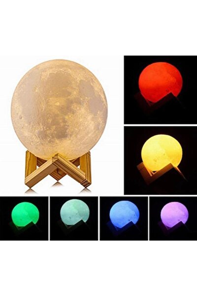 rewel 3d standli buyuk boy ay gece lambasi hediyelik kure led basucu lambasi 48cm cevre fiyati yorumlari trendyol