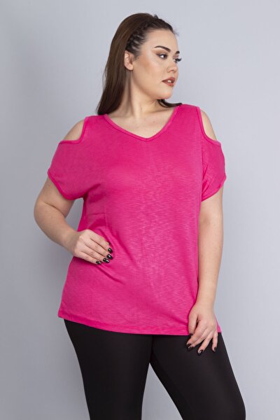 Plus Size Blouse - Pink - Regular fit
