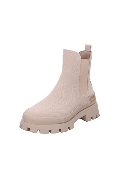 Stiefelette - Beige - Flacher Absatz