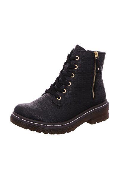 Stiefelette - Schwarz - Flacher Absatz