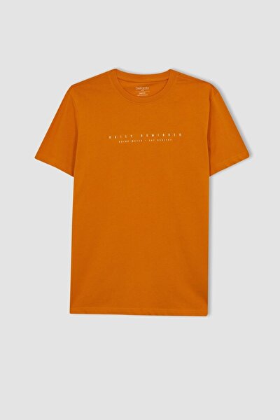 T-Shirt - Orange - Figurbetont
