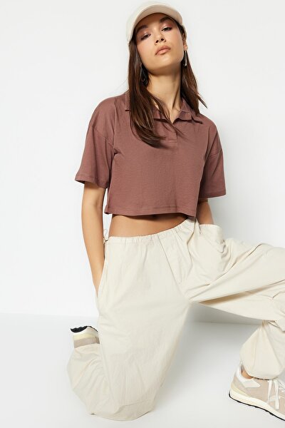 T-Shirt - Braun - Regular Fit