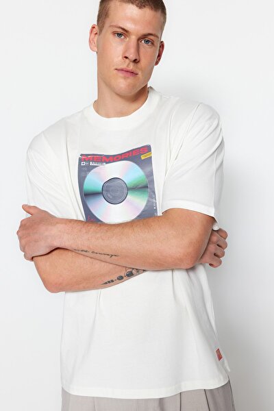 T-Shirt - Ecru - Relaxed fit