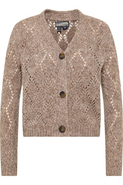 Strickjacke - Braun - Regular Fit