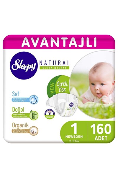 sleepy natural bebek bezi 1 numara yenidogan 120 adet 2 5 kg fiyati yorumlari trendyol