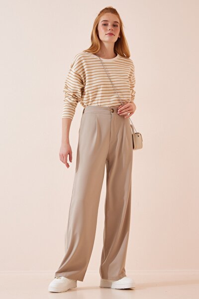 Pants - Beige - Straight