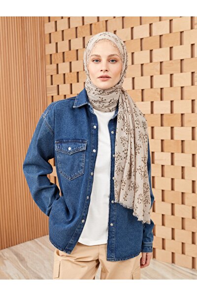 Schultertuch - Beige - Casual