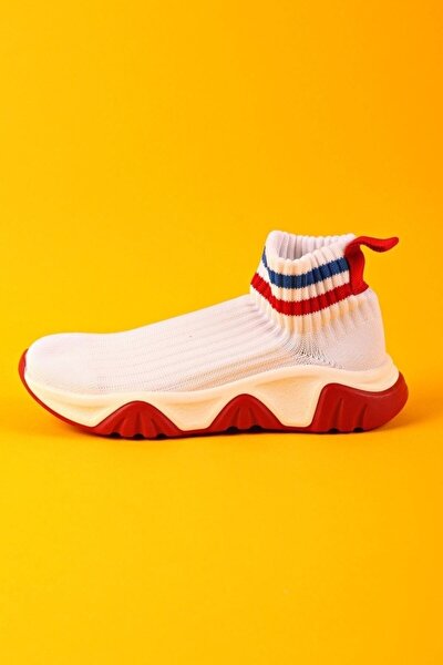 Sneaker - Weiß - Flacher Absatz