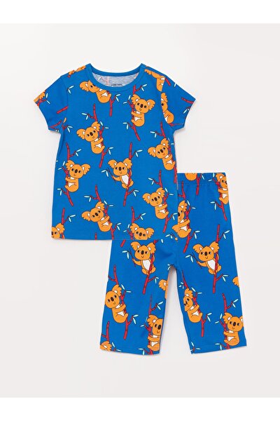 Pyjama - Blau - Print