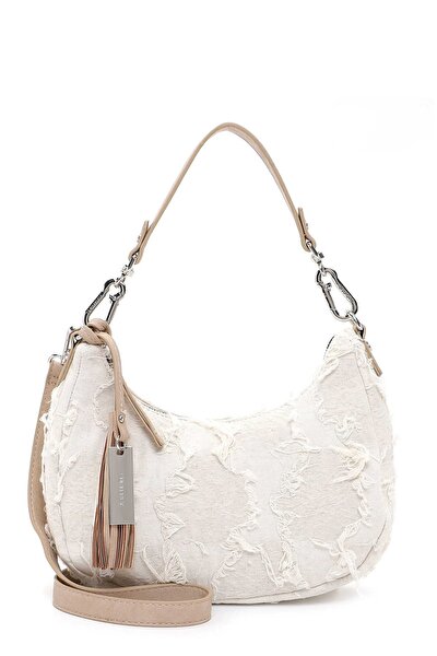 Handtasche - Beige - Unifarben