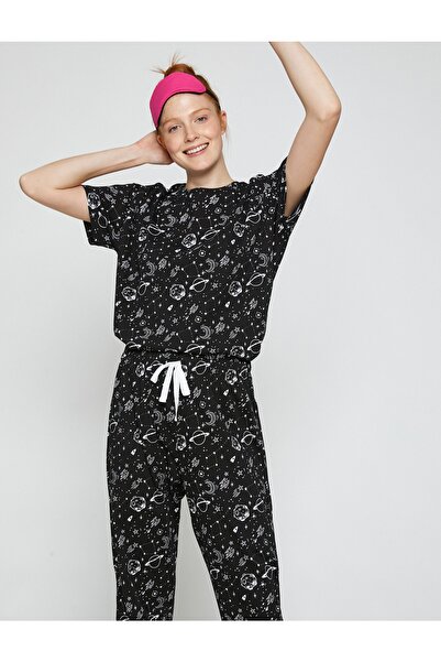 Pyjama - Schwarz - Print