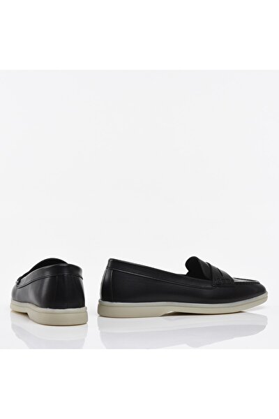 Loafer Shoes - Black - Flat