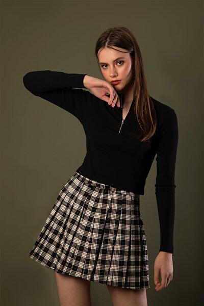 Blouse - Black - Regular fit