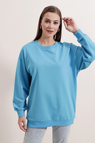 Sweatshirt - Türkis - Oversized