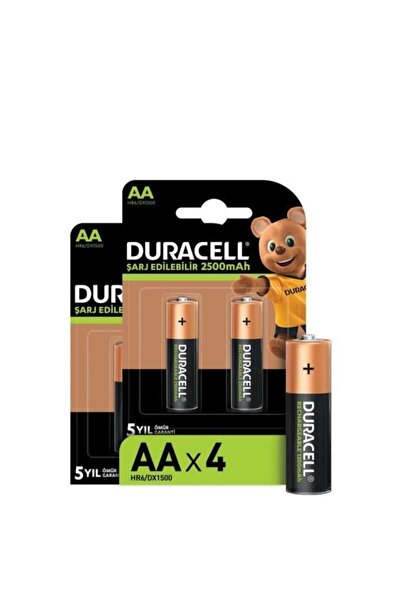 Duracell Piles Rechargeables AA 2500 mAh, lot de 4 piles - Cdiscount Jeux -  Jouets