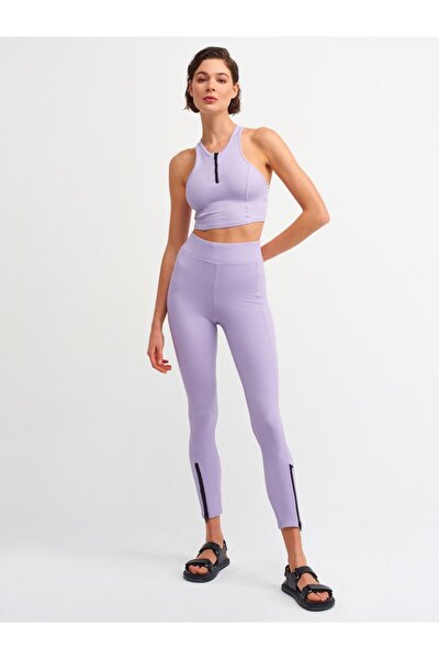 Leggings - Lila - Hoher Bund