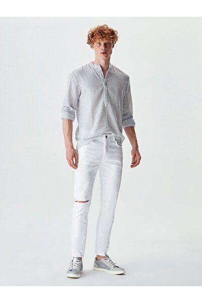 Jeans - White - Slim