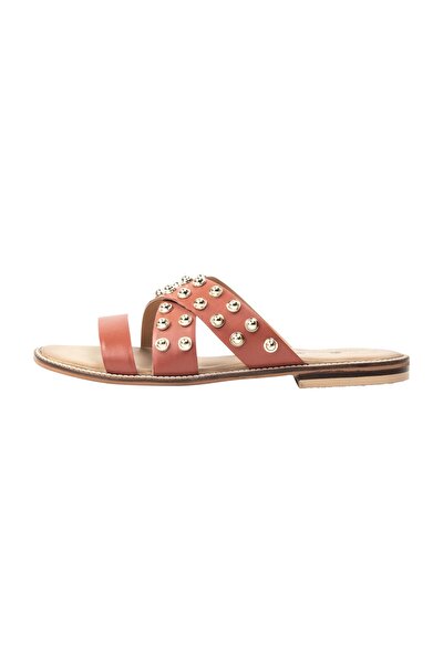 Flacher Schuh - Orange - Flacher Absatz