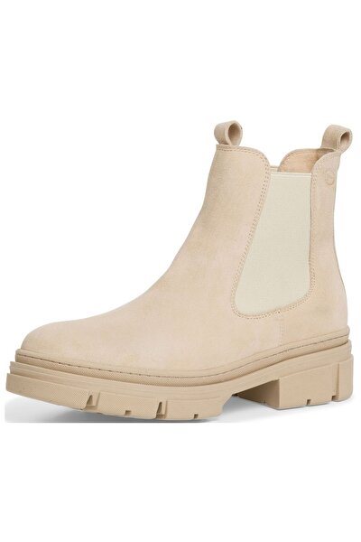 Stiefelette - Beige - Blockabsatz