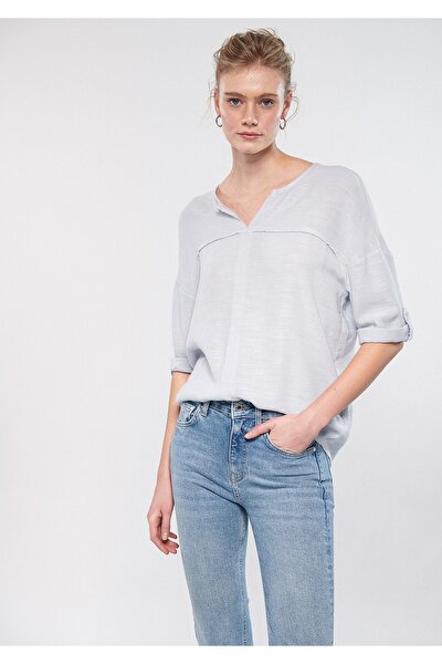 Bluse - Grau - Regular Fit