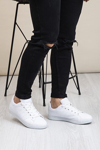 Sneaker - Weiß - Flacher Absatz