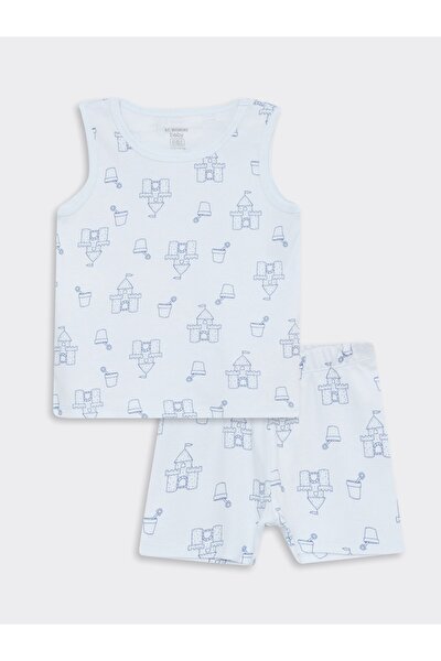 Pyjama - Dunkelblau - Print
