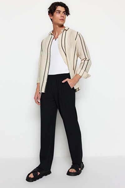 Jogginghose - Schwarz - Wide Leg