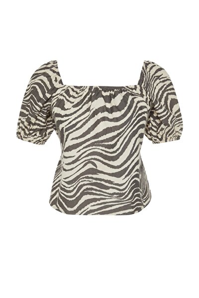 Plus Size Blouse - Black - Regular fit