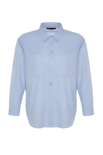 Plus Size Shirt - Blue - Relaxed fit