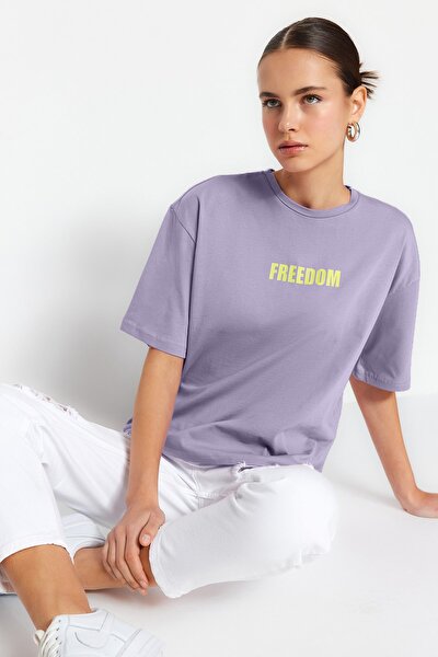 T-Shirt - Lila - Regular Fit