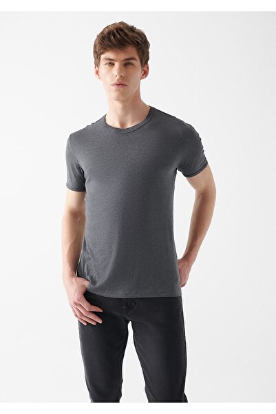 T-Shirt - Grau - Figurbetont