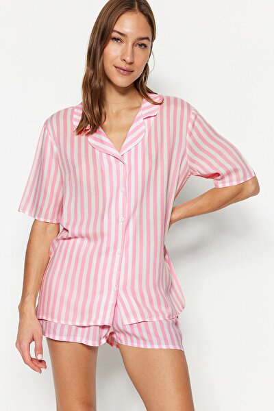 Pajama Set - Pink - Striped