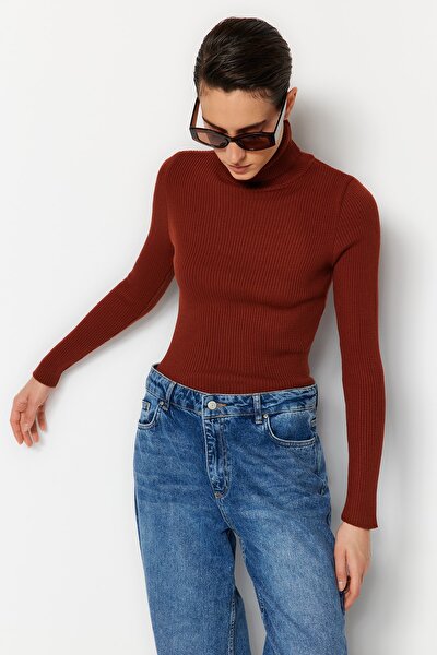 Sweater - Brown - Slim fit