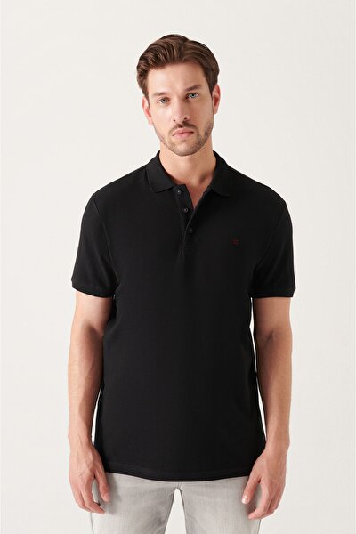 Polo T-shirt - Black - Regular fit