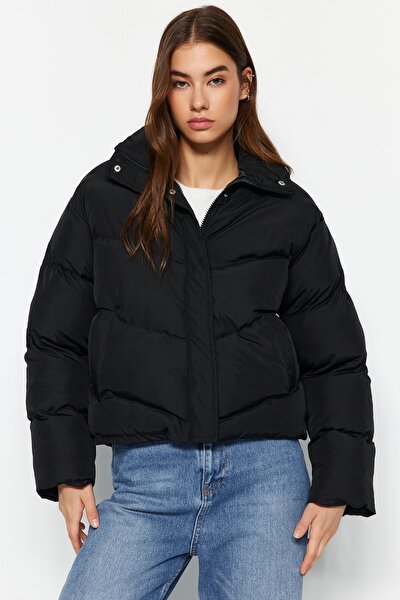 Trendyol Collection Winter Jacket - Black - Puffer - Trendyol