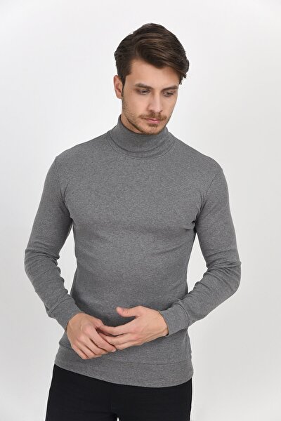 Sweater - Gray - Fitted