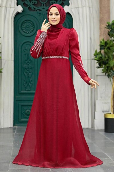 Stylish Lila Islamic Clothing Evening Dress 22123LILA