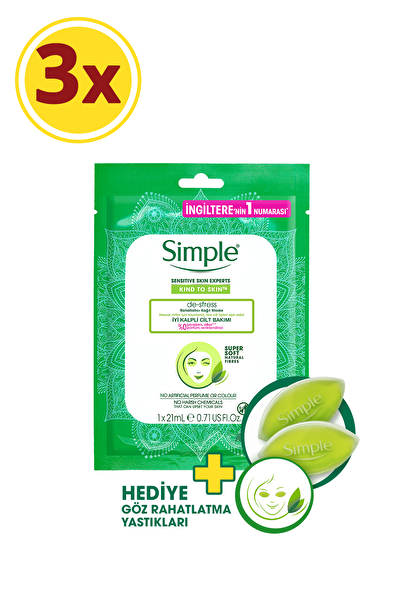 simple kind to skin de stress rahatlatici kagit maske 21 ml fiyati yorumlari trendyol