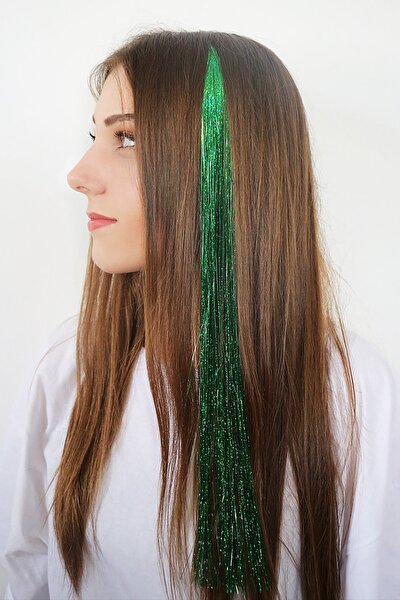 Prodiva Simli Pariltili Sac Kaynaklari Hair Tinsel 30 Adet Yesil Fiyati Yorumlari Trendyol