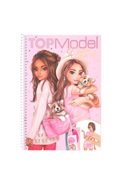 TOPModel 11389 Colouring Book Set with 76 Pages for Colouring and Designing  Trendy Styles and Outfits, Colouring Book Including 10 Colouring Pencils
