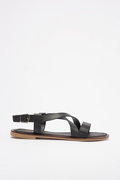 Sandalette - Schwarz - Flacher Absatz