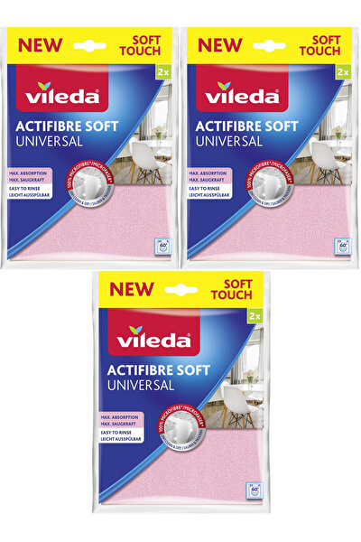 Vileda 2'li Actifibre Microfiber Cloth Strong Cleaning Kitchen General  Glass Very Solid - AliExpress