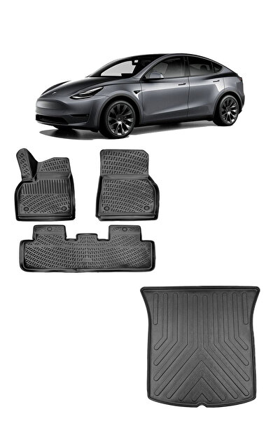 3 Adet] GAFAT Tesla Model Y Bagaj Paspası Ön ve Arka, Model Y 2023