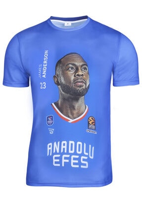 Sportive Anadolu Efes James Anderson Unisex Basketbol T-shirt TKE2020-ANDERSON