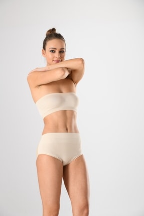 Miss Fit Kadın Popo Şekillendirici Destekli 3001 Ten Örme Seamless Dikişsiz Soft Basic