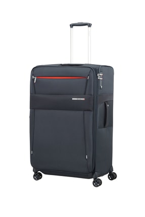 Samsonite Mavi Unisex Duopack - 4 Tekerlekli Körüklü Tek Bölmeli Büyük Boy Valiz 78Cm 54023