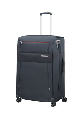 Samsonite Mavi Unisex Duopack - 4 Tekerlekli Körüklü Tek Bölmeli Kabin Boy Valiz 55Cm 54021