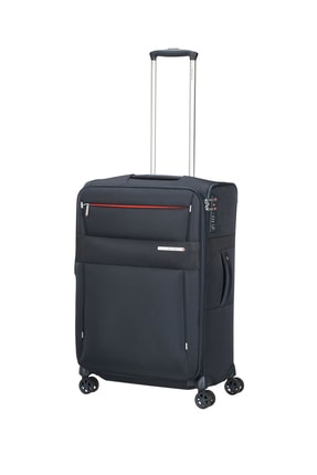 Samsonite Mavi Unisex Duopack - 4 Tekerlekli Körüklü Tek Bölmeli Orta Boy Valiz 67Cm 54022