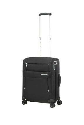 Samsonite Siyah Unisex Duopack - 4 Tekerlekli Körüklü İki Bölmeli Kabin Boy Valiz 55Cm 53910