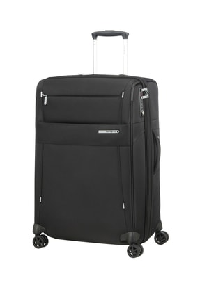 Samsonite Siyah Unisex Duopack - 4 Tekerlekli Körüklü İki Bölmeli Büyük Boy Valiz 67Cm 53912